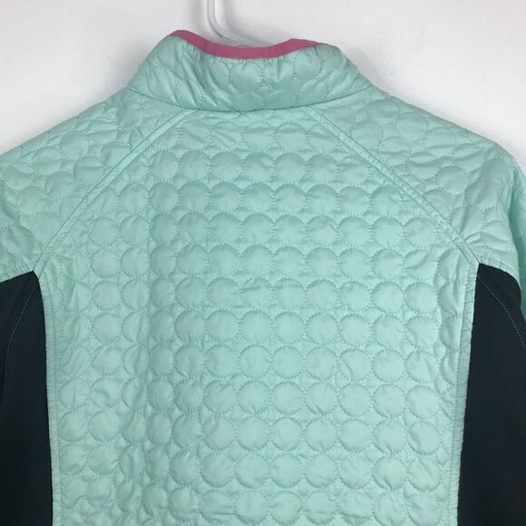 Land’s End Lightweight Zip Up Quilted Zip Up in pale Teal and Black - Picture 6 of 12